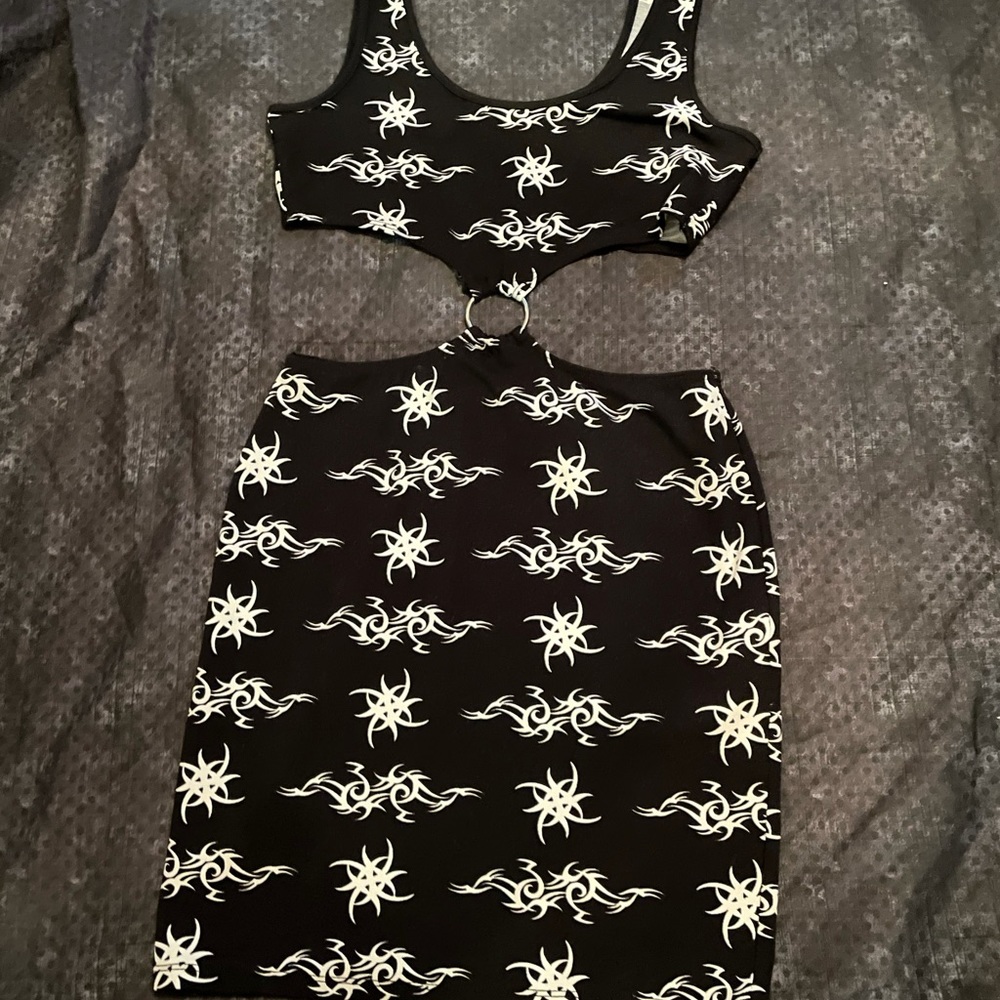 🖤Trendy Tribal O Ring Bodycon Dress🖤